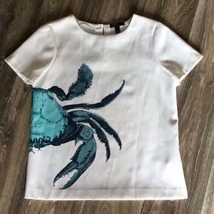 JCrew Crab blouse